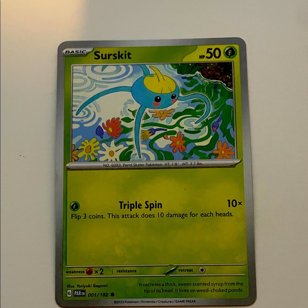 Surskit Pokemon Card